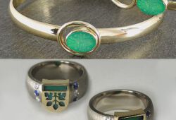 Spezielle Sonderanfertigungen, Armspange und Wappenring