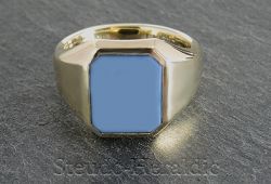Siegelring Nr. 4021 (Steingröße 13x10 mm 8-Eck)