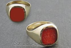Siegelring Nr. 025 (Steingröße 14x12mm)