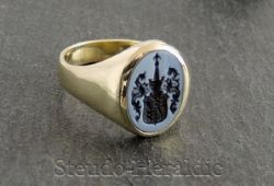 Siegelring Nr.227 (Steingröße 15x12 mm oval)