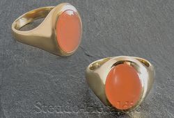 Siegelring Nr. 229 (Steingröße 13,8x10mm oval)