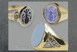 Brillantringe: Beispiele für das Einfassen von Brillanten. Den Gestaltungsmöglichkeiten sind fast keine Grenzen gesetzt.