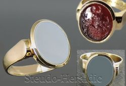 Siegelring Nr. 016 (Steingröße 15x12mm oval)