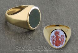 Siegelring Nr. 052 (Steingröße 14x11mm oval)