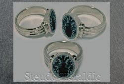 Siegelring Nr. 400 (Steingröße 15x12mm oval)