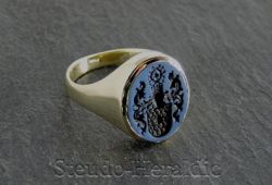 Siegelring Nr. 020 (Steingröße 14x11 mm oval)